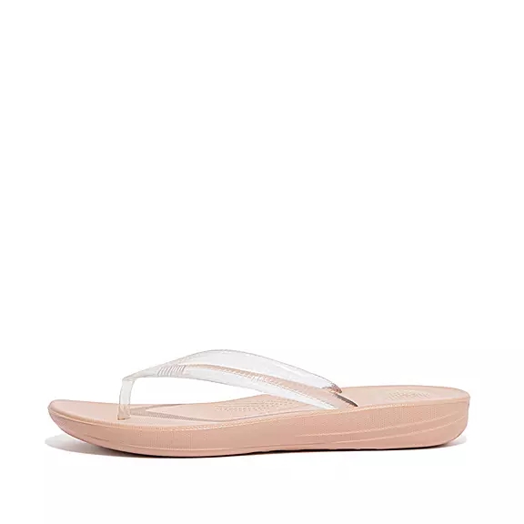 Infradito Donna FitFlop IQUSHION Transparent Rosa | 61937007