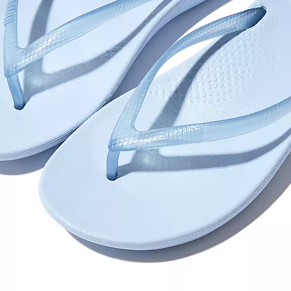 Infradito Donna FitFlop IQUSHION Transparent Blu | 87808697