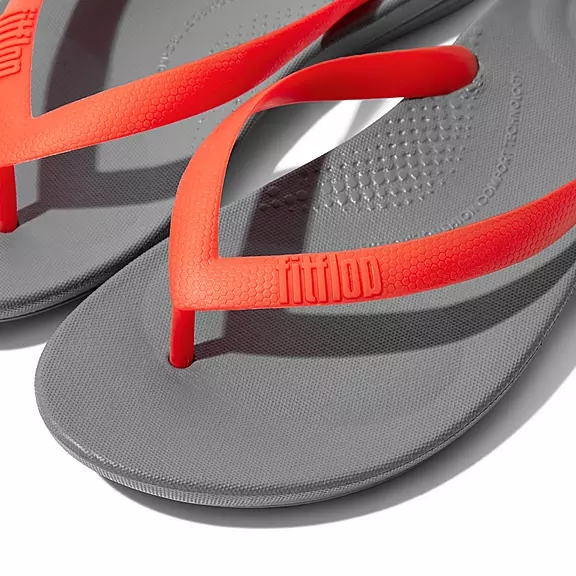 Infradito Uomo FitFlop IQUSHION Iqushion Ergonomic Grigie | 62910244