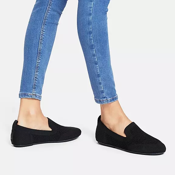 Mocassini Donna FitFlop ALLEGRO E01 Multi-Knit Blu Marino | 85601307