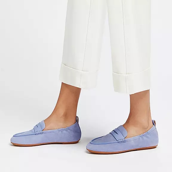 Mocassini Donna FitFlop ALLEGRO Pelle Scamosciata Penny Lavanda | 32845875
