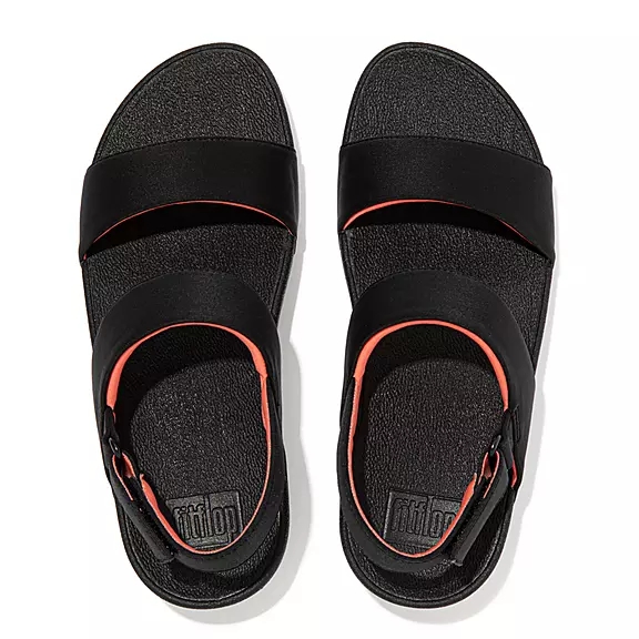 Sandali Con Cinturino Sul Retro Donna FitFlop LULU Acqua-Resistant Nere | 10246411