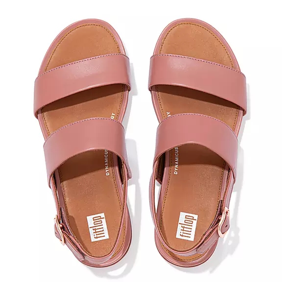 Sandali Con Cinturino Sul Retro Donna FitFlop GRACIE Pelle Rosa | 24747152