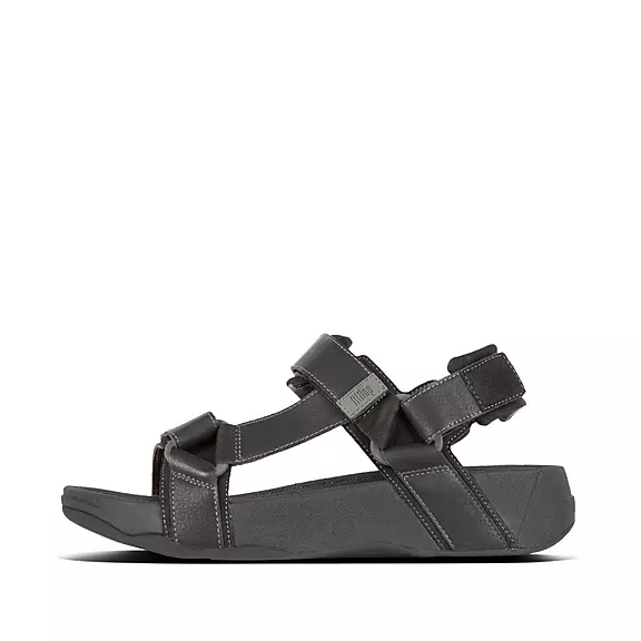 Sandali Con Cinturino Sul Retro Uomo FitFlop RYKER Mens Nere | 44618329