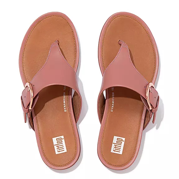 Sandali Con Puntale Donna FitFlop GRACIE Fibbia Pelle Rosa | 77792319