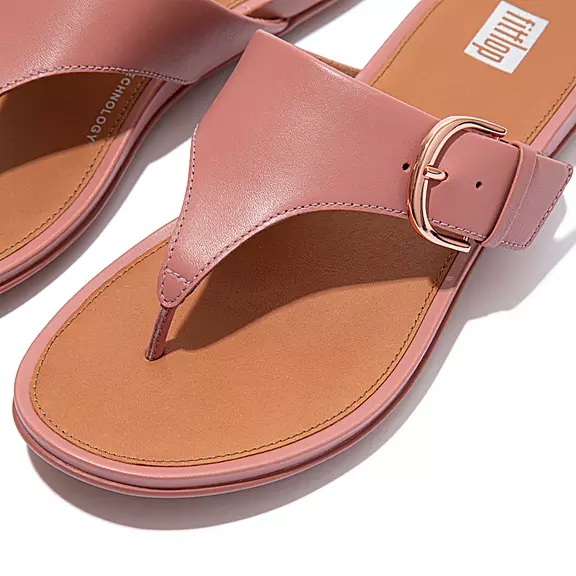 Sandali Con Puntale Donna FitFlop GRACIE Fibbia Pelle Rosa | 77792319