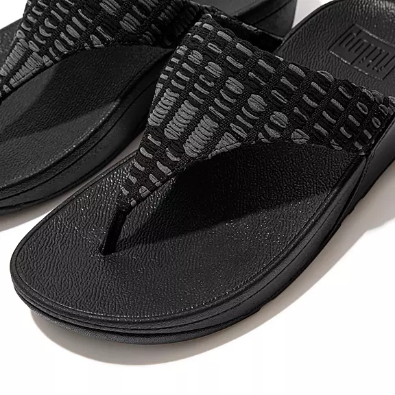 Sandali Con Puntale Donna FitFlop LULU Art-Denim Nere | 79149678