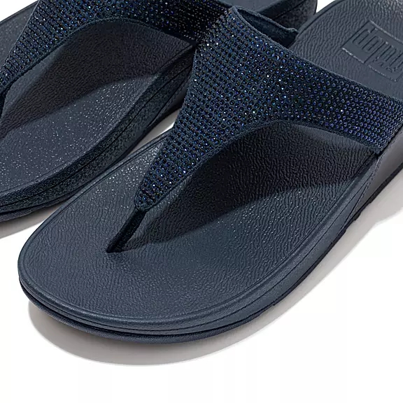 Sandali Con Puntale Donna FitFlop LULU Crystal Blu Marino | 21388860