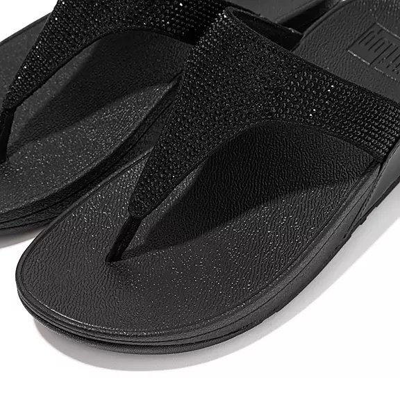 Sandali Con Puntale Donna FitFlop LULU Crystal Nere | 34178621