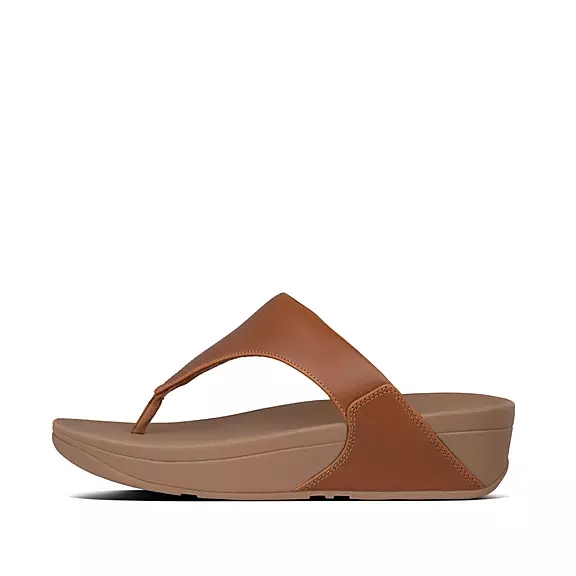 Sandali Con Puntale Donna FitFlop LULU Pelle Scamosciata Marroni Chiaro | 87013536