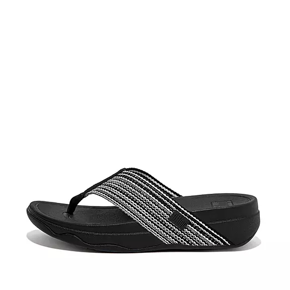 Sandali Con Puntale Donna FitFlop SURFA Nere | 19961636