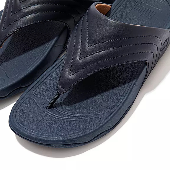 Sandali Con Puntale Donna FitFlop WALKSTAR Pelle Blu Marino | 31120903