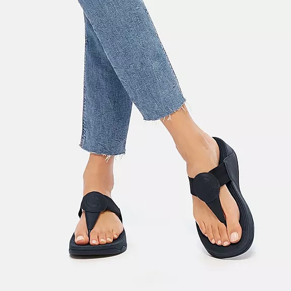 Sandali Con Puntale Donna FitFlop WALKSTAR Webbing Blu Marino | 67124368