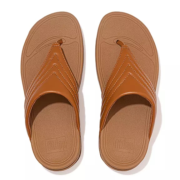 Sandali Con Puntale Donna FitFlop WALKSTAR Pelle Marroni Chiaro | 75090370