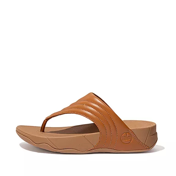 Sandali Con Puntale Donna FitFlop WALKSTAR Pelle Marroni Chiaro | 75090370