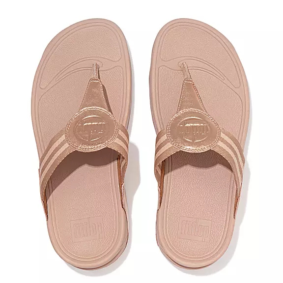 Sandali Con Puntale Donna FitFlop WALKSTAR Webbing Rosa | 93924995