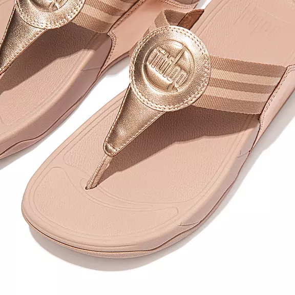 Sandali Con Puntale Donna FitFlop WALKSTAR Webbing Rosa | 93924995