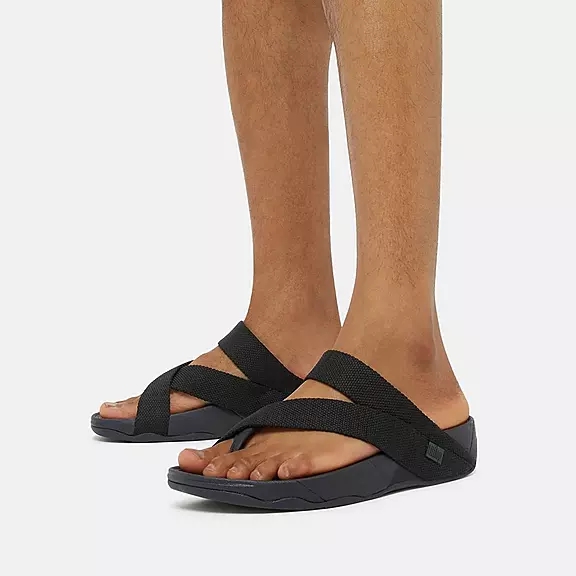 Sandali Con Puntale Uomo FitFlop SLING Weave Nere | 32327422