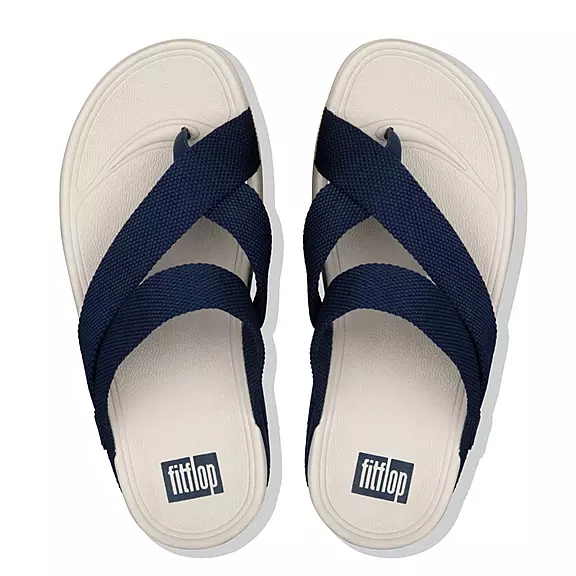 Sandali Con Puntale Uomo FitFlop SLING Weave Blu Marino | 99686797