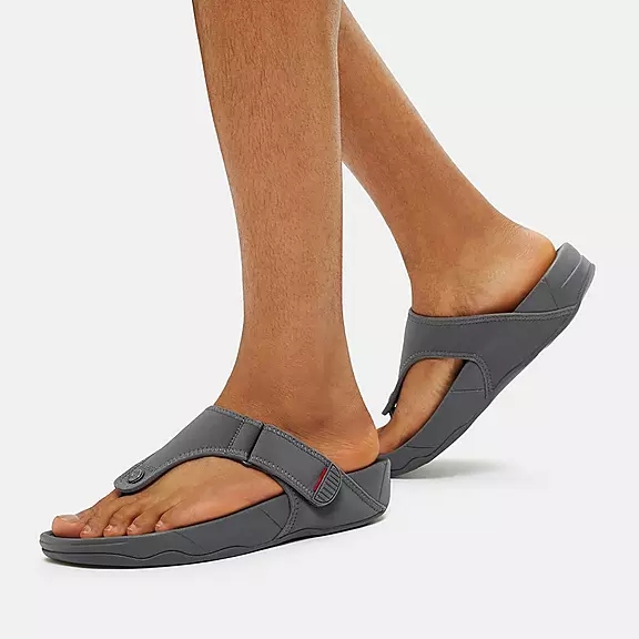 Sandali Con Puntale Uomo FitFlop TRAKK II Acqua-Resistant Grigie | 34398814