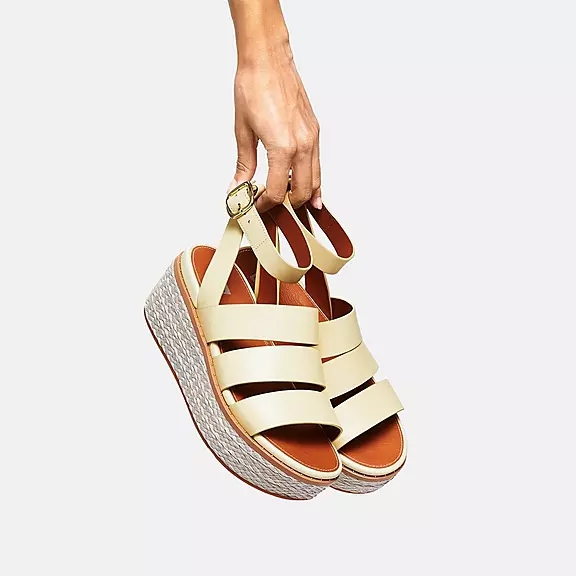 Sandali Con Zeppa Donna FitFlop ELOISE Espadrillas Gialle | 11403832