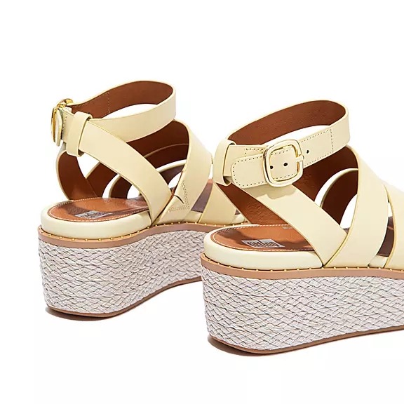 Sandali Con Zeppa Donna FitFlop ELOISE Espadrillas Gialle | 11403832