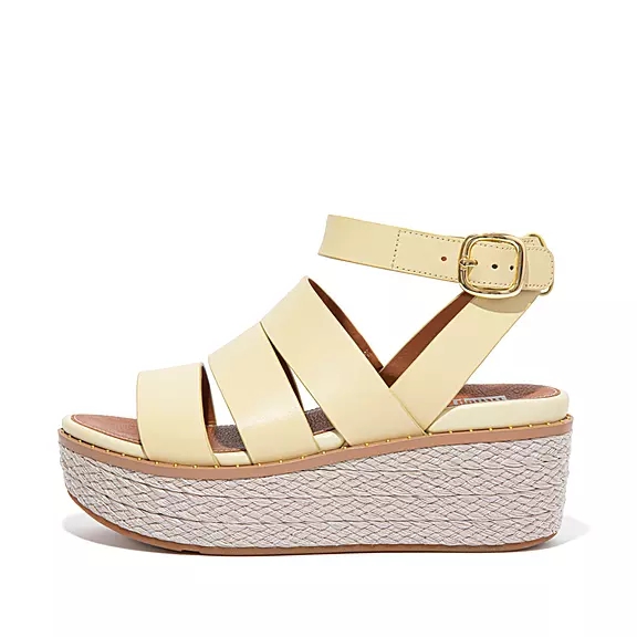 Sandali Con Zeppa Donna FitFlop ELOISE Espadrillas Gialle | 11403832
