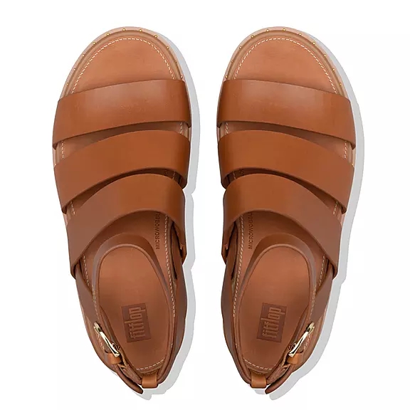 Sandali Con Zeppa Donna FitFlop ELOISE Espadrillas Marroni Chiaro | 30836237