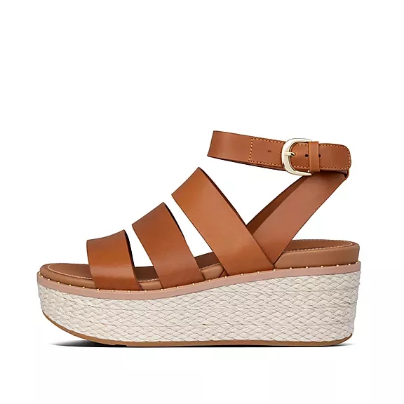 Sandali Con Zeppa Donna FitFlop ELOISE Espadrillas Marroni Chiaro | 30836237