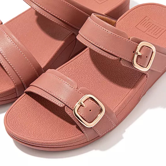 Sandali Donna FitFlop LULU Adjustable Pelle Rosa | 55248093