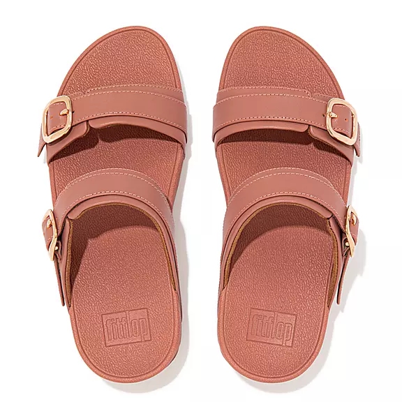 Sandali Donna FitFlop LULU Adjustable Pelle Rosa | 55248093