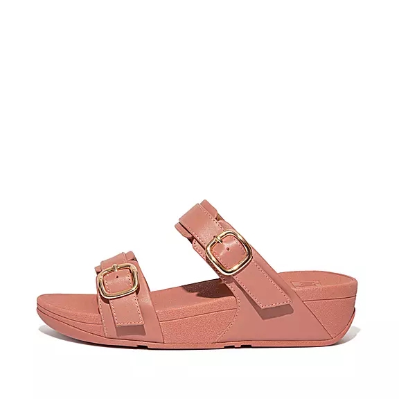 Sandali Donna FitFlop LULU Adjustable Pelle Rosa | 55248093