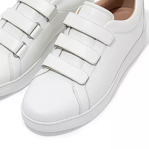 Scarpe Da Ginnastica Donna FitFlop RALLY Cinturino Pelle Bianche | 31257735