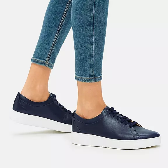 Scarpe Da Ginnastica Donna FitFlop RALLY Pelle Blu Marino | 38933068