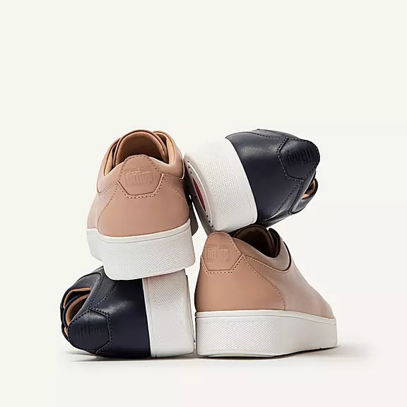 Scarpe Da Ginnastica Donna FitFlop RALLY Pelle Blu Marino | 38933068