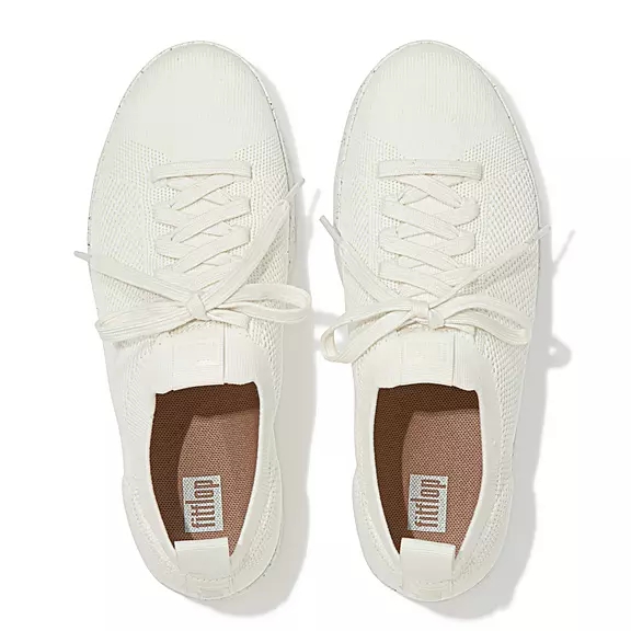 Scarpe Da Ginnastica Donna FitFlop RALLY E01 Multi-Knit Bianche | 72158005