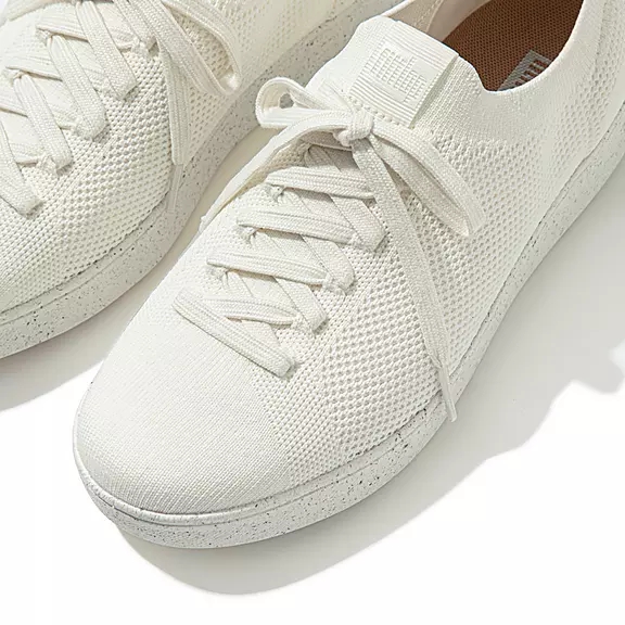 Scarpe Da Ginnastica Donna FitFlop RALLY E01 Multi-Knit Bianche | 72158005