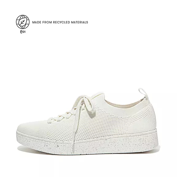 Scarpe Da Ginnastica Donna FitFlop RALLY E01 Multi-Knit Bianche | 72158005