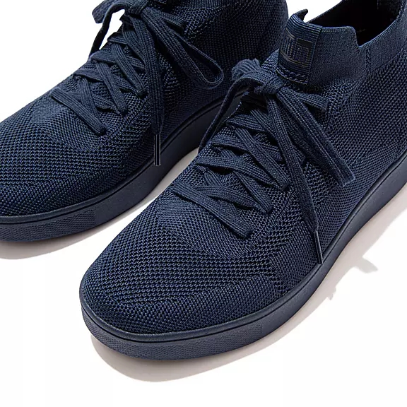 Scarpe Da Ginnastica Donna FitFlop RALLY Acqua-Resistant Knit High-Top Blu Marino | 83622314