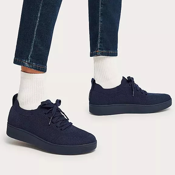 Scarpe Da Ginnastica Donna FitFlop RALLY Acqua-Resistant Knit Blu Marino | 88757594