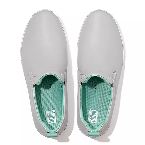 Scarpe Da Ginnastica Donna FitFlop RALLY Speckle-Sole Pelle Skate Grigie | 92246203
