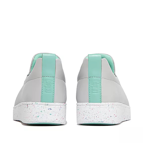 Scarpe Da Ginnastica Donna FitFlop RALLY Speckle-Sole Pelle Skate Grigie | 92246203