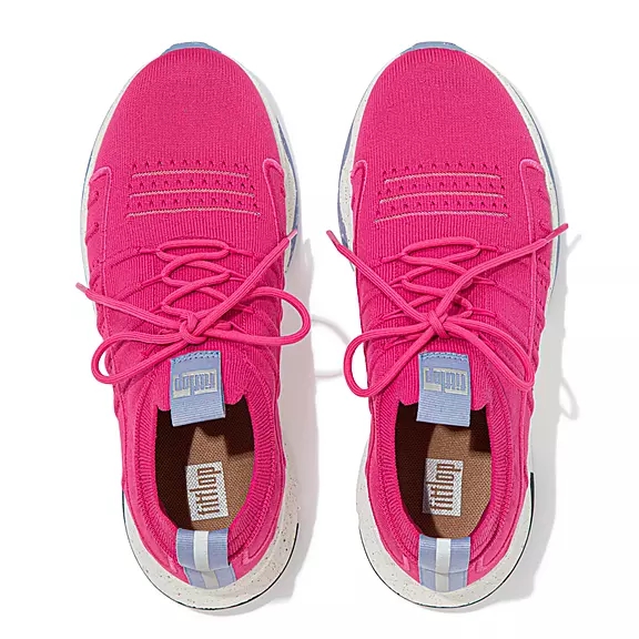 Scarpe Da Ginnastica Donna FitFlop VITAMIN FF E01 Knit Sports Fucsia Rosa | 17947522