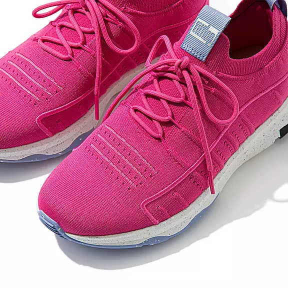 Scarpe Da Ginnastica Donna FitFlop VITAMIN FF E01 Knit Sports Fucsia Rosa | 17947522
