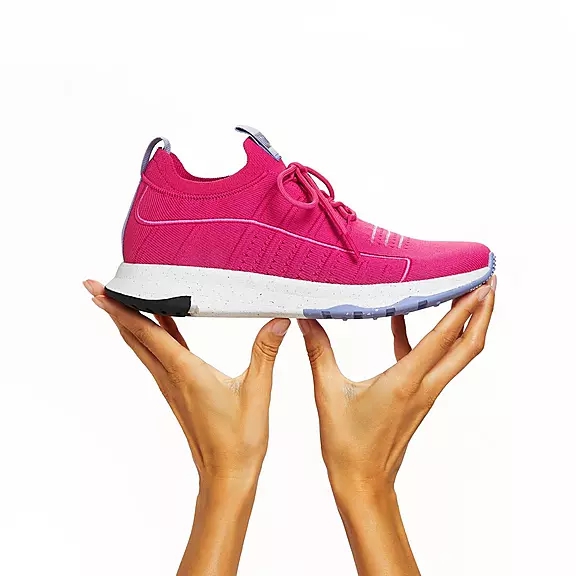 Scarpe Da Ginnastica Donna FitFlop VITAMIN FF E01 Knit Sports Fucsia Rosa | 17947522