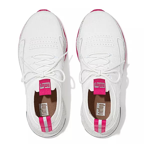 Scarpe Da Ginnastica Donna FitFlop VITAMIN FF E01 Knit Sports Bianche | 35275631