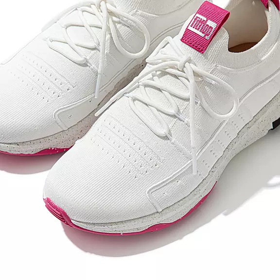 Scarpe Da Ginnastica Donna FitFlop VITAMIN FF E01 Knit Sports Bianche | 35275631
