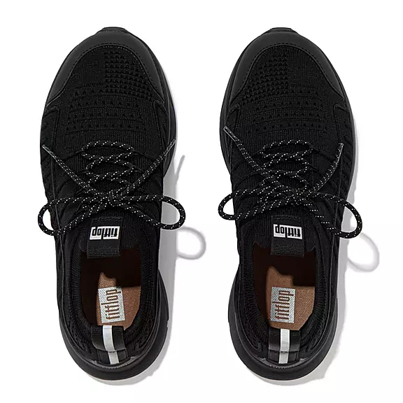 Scarpe Da Ginnastica Donna FitFlop VITAMIN FF Knit Sports Nere | 54058267