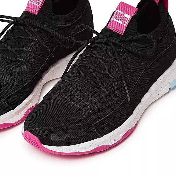 Scarpe Da Ginnastica Donna FitFlop VITAMIN FF E01 Knit Sports Nere | 73527778