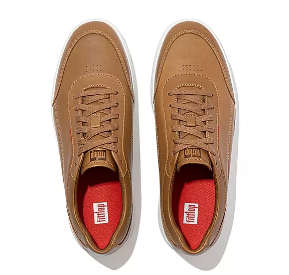 Scarpe Da Ginnastica Uomo FitFlop RALLY X Pelle Marroni | 12703873
